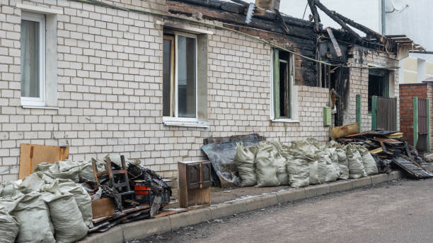 Professional Fire Damage Removal technician working in Derwood, MD